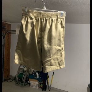 Boys Khaki elastic shorts